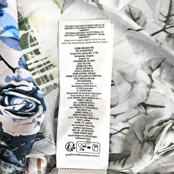 GUESS Men's Slim Fit Printed Short Sleeve MOMOKO Shirt Size XL NWT - Picture 11 of 13